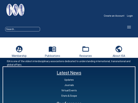 'isanet.org' screenshot