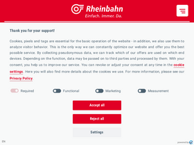 'rheinbahn.de' screenshot