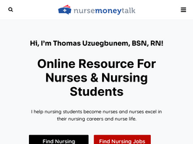 'nursemoneytalk.com' screenshot