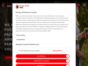 'coca-colahellenic.com' screenshot