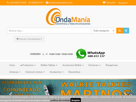 'ondamania.com' screenshot