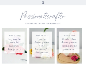 'passionatecrafter.com' screenshot