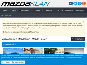 'mazdaklan.cz' screenshot