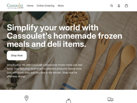 mealsbycassoulet.com homepage screenshot