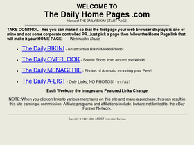 'thedailyhomepages.com' screenshot