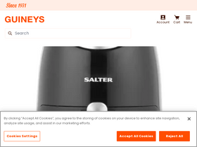 'guineys.ie' screenshot