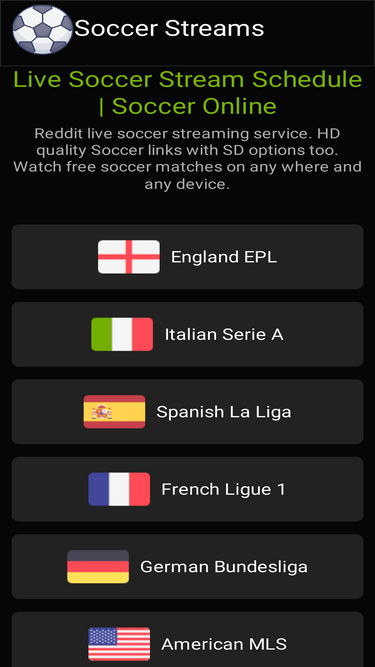 Hd best sale soccer streams