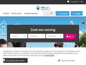 'klikvoorwonen.nl' screenshot