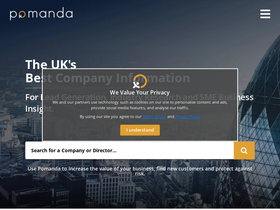 'pomanda.com' screenshot