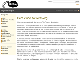 'tretas.org' screenshot