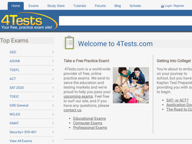 '4tests.com' screenshot