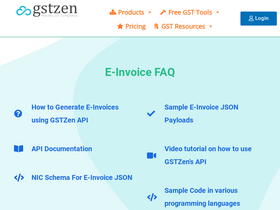 'gstzen.in' screenshot