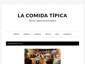 'lacomidatipica.com' screenshot