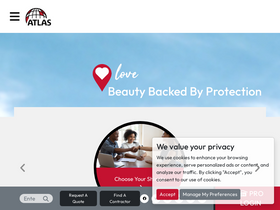 'atlasroofing.com' screenshot