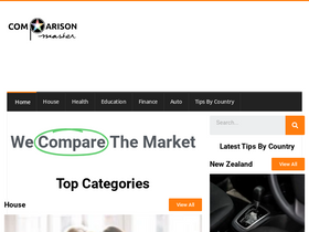 'comparisonsmaster.com' screenshot