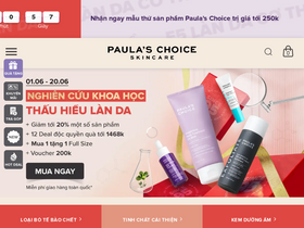 'paulaschoice.vn' screenshot