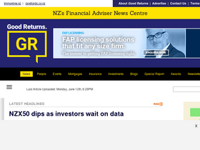 'goodreturns.co.nz' screenshot