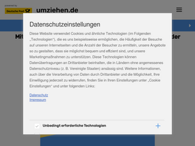 'umziehen.de' screenshot