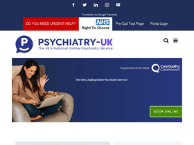 'psychiatry-uk.com' screenshot