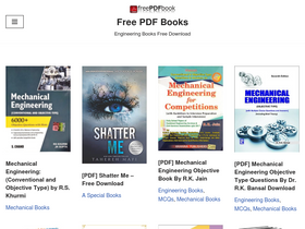 'freepdfbook.com' screenshot