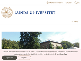 'lunduniversity.lu.se' screenshot