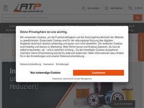'atp-autoteile.at' screenshot