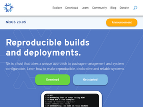 'nixos.org' screenshot