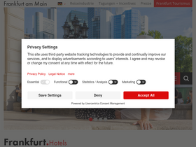 'frankfurt-tourismus.de' screenshot