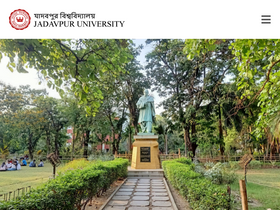'jadavpuruniversity.in' screenshot