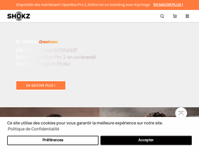 aftershokzfr.com homepage screenshot