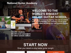 'nationalguitaracademy.com' screenshot