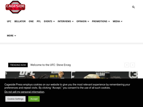 'cagesidepress.com' screenshot