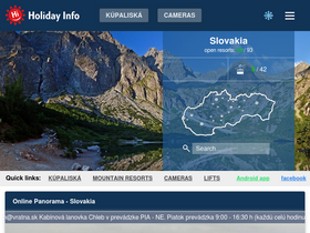 'holidayinfo.sk' screenshot