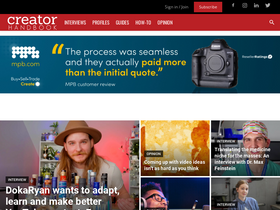 'creatorhandbook.net' screenshot