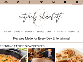 'entirelyelizabeth.com' screenshot