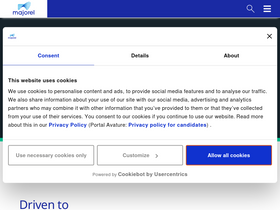 'majorel.com' screenshot