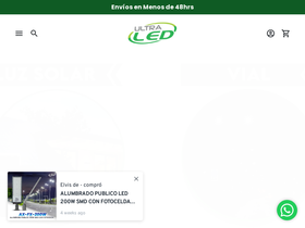 Ultraledve homepage screenshot