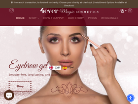 4evermagiccosmetics.com homepage screenshot