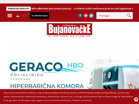 'bujanovacke.co.rs' screenshot