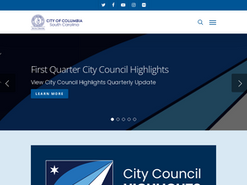 'columbiasc.gov' screenshot