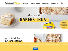 'fleischmannsyeast.com' screenshot