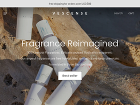 Vescense website screenshot