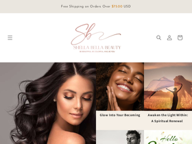 Shellabellabeauty homepage screenshot
