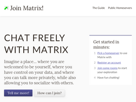 'joinmatrix.org' screenshot