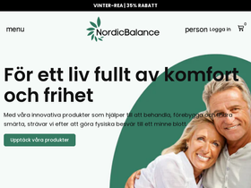 nordicbalance.se homepage screenshot