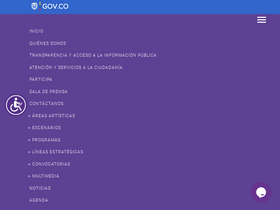 'idartes.gov.co' screenshot