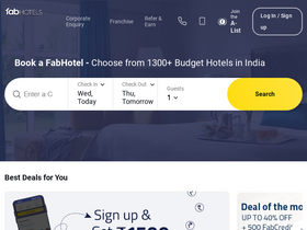 'fabhotels.com' screenshot