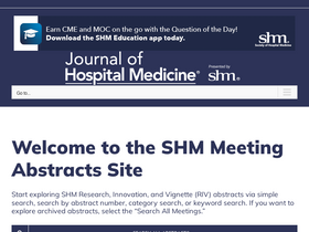 'shmabstracts.org' screenshot