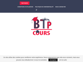 'btp-cours.com' screenshot