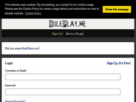 'roleplay.me' screenshot